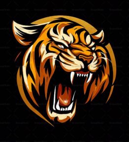 Brüllender Tiger